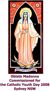Oblate-Madonna-icon- commisioned for the Catholic Youth Day Sydney 2008